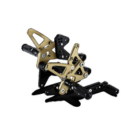 KIT REPOSAPIÉS TRASERO ERGAL AMARILLO BILLET REGULABLE PARA BN 251 BENELLI-Benelli