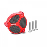 TAPA DE FILTRO ERGAL ANODIZADA ROJA PARA TORNADO NAKED T 125 BENELLI-Benelli