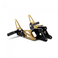 KIT REPOSAPIÉS REGULABLE PARA PASAJERO AMARILLO PARA BN 251 BENELLI-Benelli