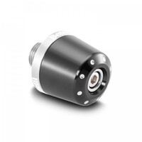 KIT DE TERMINALES DE POMO ERGAL ANODIZADO GRIS PARA TORNADO NAKED T 125 BENELLI-Benelli